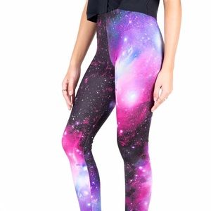Blackmilk Galaxy Purple Leggings